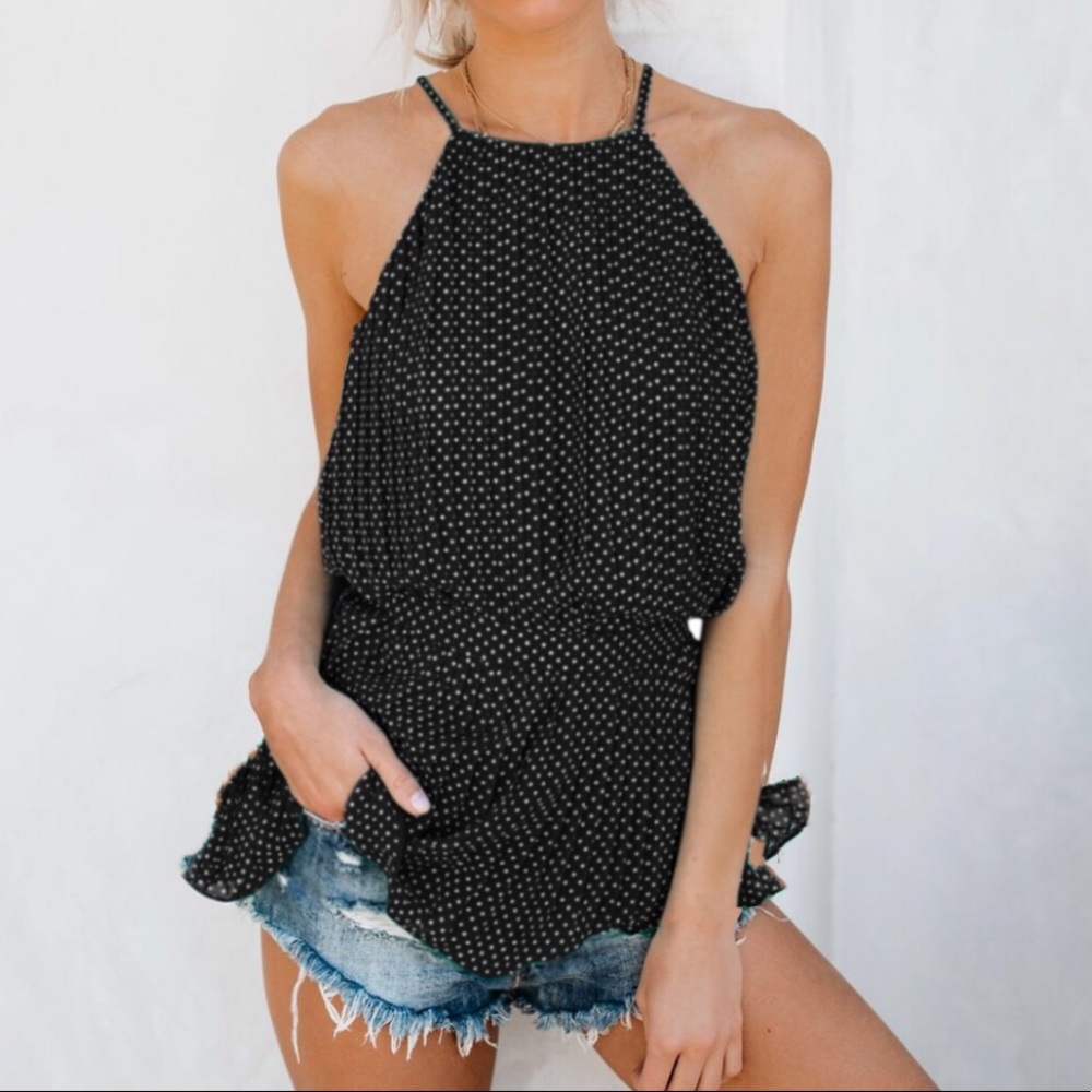 Arrived! Pleats to meet you polka dot top